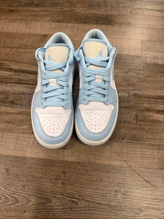 Jordan Shoes - Jordan Women’s Low-Top Sneakers in Light Blue and White